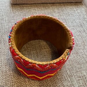 Noonday Collection Colorful Handcrafted Chevron Pattern Bracelet